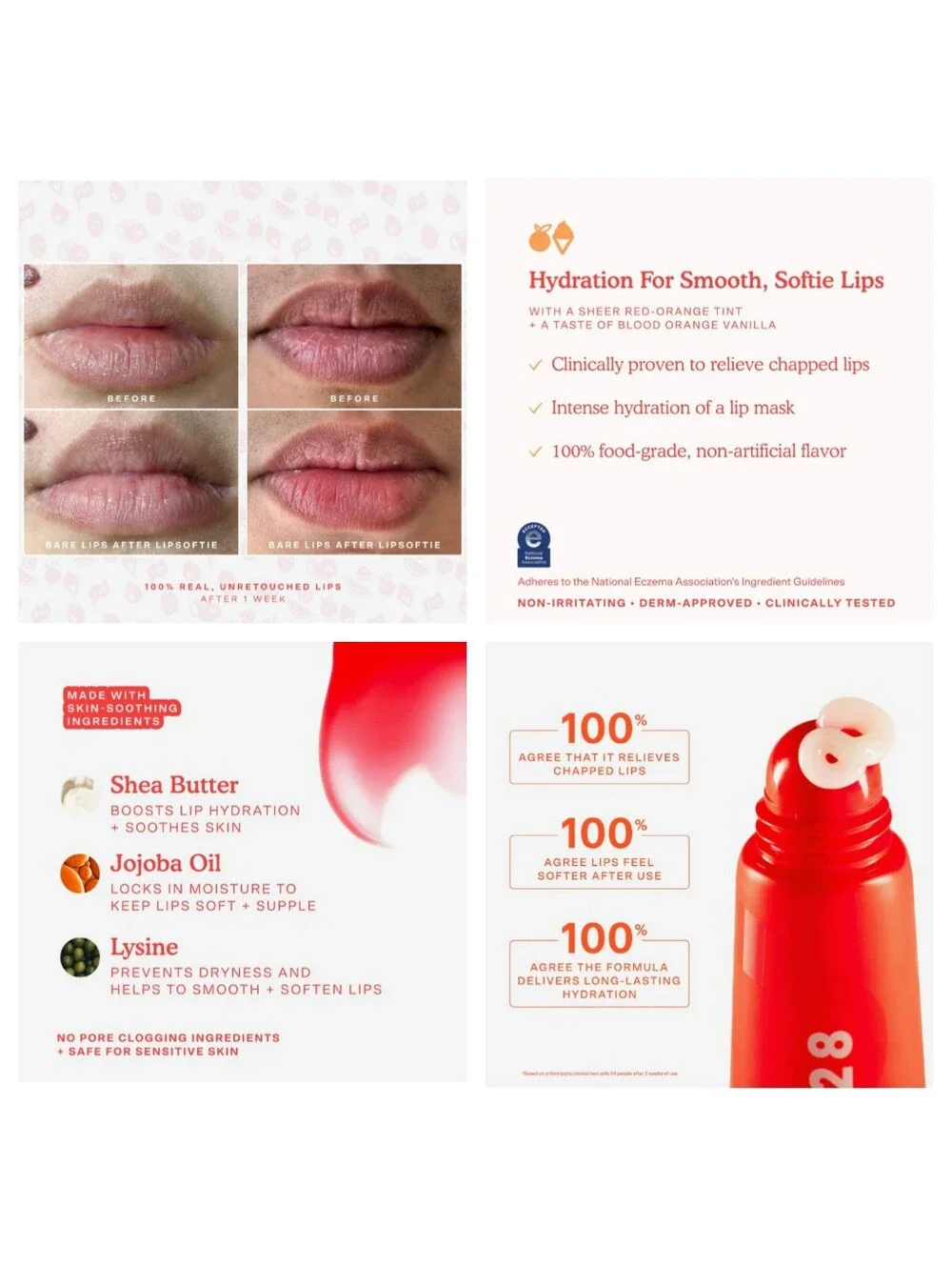 🎉2•$20/3•$28🎉 TOWER 28 LipSoftie Tinted Lip Treatment in Blood Orange Vanilla